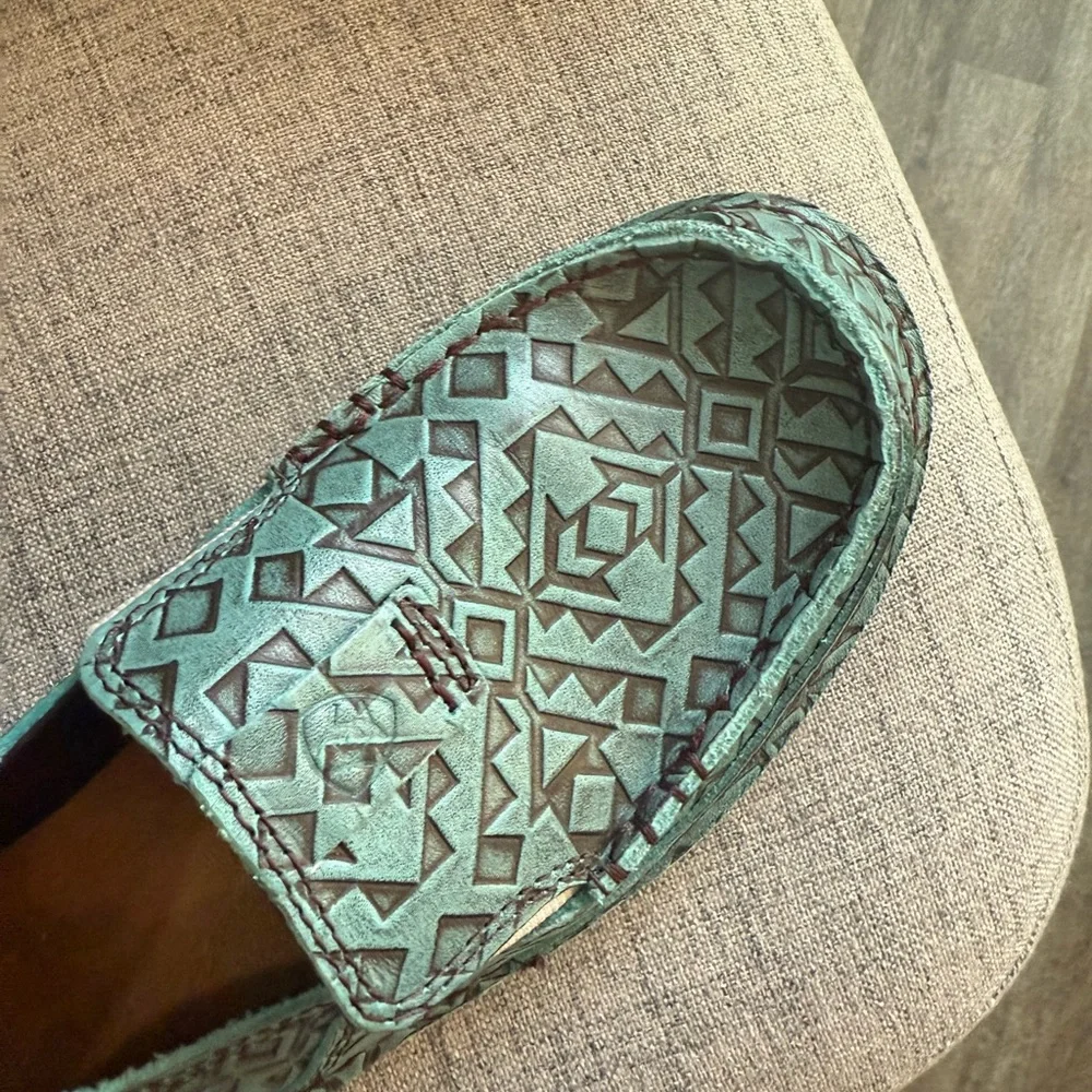 Ariat Teal loafers size 9.5 - Picture 2 of 5